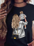 Women's Mother's Day Printed T-Shirts Fashionable Clothes