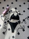 Women Solid Sexy Shell Chain swimwear