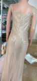 Women Sequin Off Shoulder Slit Dress