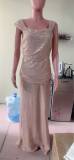 Women Sequin Off Shoulder Slit Dress