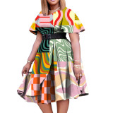 Spring Summer Style African Women's Clothing Chic Career Slim Plus Size Dress