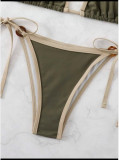 Women Sexy Solid Bikini Swimwear Two Pieces