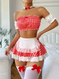 Women Sexy Temptation Uniform Maid Outfit Sexy LingerieSet
