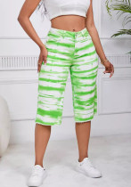 Women Tie Dye Straight Stretch Ripped Denim Cropped Pants Straight Leg Pants Women Tie Dye Straight Stretch Ripped Denim Cropped Pants Straight Leg Pants