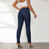 Women Vintage Stretch Denim Pants