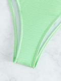 Women Lace-Up Halter Neck Sexy Bikini Swimwear Two Pieces