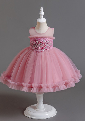 Girls dress pearl tutu princess dress