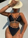 Women Bikini Black Two Pieces Swimwear