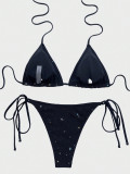 Women String Sequin Sexy Bikini Swimwear