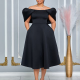 Women's Fashion Chic Elegant Sexy Formal Party African Dress