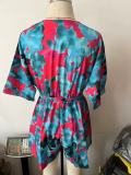 Women Printed Strappy Casual Jumpsuit