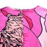 Summer Fashion Chic Women's Belt Print African Plus Size Midi Dress