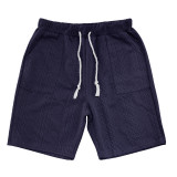 Men's Summer Loose Sleeveless T-Shirt Shorts Men's Summer Casual Jacquard Knitting Set