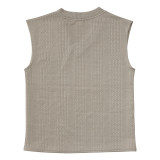 Men's Summer Loose Sleeveless T-Shirt Shorts Men's Summer Casual Jacquard Knitting Set