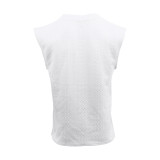 Men's Summer Loose Sleeveless T-Shirt Shorts Men's Summer Casual Jacquard Knitting Set