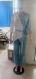 Plus Size Women Spring Patchwork Fake Two-Piece Shirt and Denim Pant Two-Piece Set