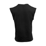 Men's Summer Loose Sleeveless T-Shirt Shorts Men's Summer Casual Jacquard Knitting Set
