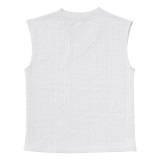 Men's Summer Loose Sleeveless T-Shirt Shorts Men's Summer Casual Jacquard Knitting Set