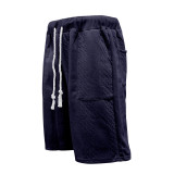 Men's Summer Loose Sleeveless T-Shirt Shorts Men's Summer Casual Jacquard Knitting Set