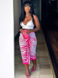 Print Irregular Long Skirt