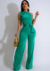 Stylish Comfortable Casual Sleeveless Straight Jumpsuit