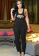 Women Round Neck Pleated Sleeveless Jumpsuit