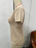 Sexy Mesh Sports Translucent Short-Sleeved Tops
