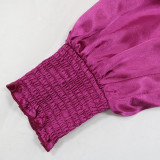 Muslim Abaya Contrast Color Robe Slim Fit Zipper Velvet Dress