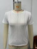 Sexy Mesh Sports Translucent Short-Sleeved Tops