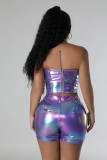 Women  Trendy Fashion Top and Shorts Two-piece Set