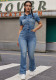 Women Denim Jumpsuit