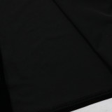 Muslim Abaya Contrast Color Robe Slim Fit Zipper Velvet Dress