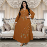 Muslim Women Beaded Dress