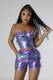 Women  Trendy Fashion Top and Shorts Two-piece Set