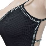 Women Solid Irregular Slip Dress