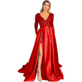 Spring Summer Party Dress Long Sequin Evening Dress（Processing time need 3-6 days）