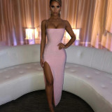 Women's Fashion Sexy Strap Low Back Square Neck Dress