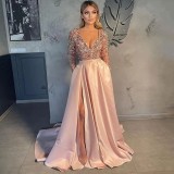 Spring Summer Party Dress Long Sequin Evening Dress（Processing time need 3-6 days）