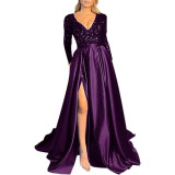 Spring Summer Party Dress Long Sequin Evening Dress（Processing time need 3-6 days）