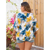 Women printed loose shirt