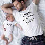Trendy Mother's Day Father's Day Parent-Child Summer Clothing Father-Son Clothing Family Clothes Mother-Daughter Short-Sleeved T-Shirts