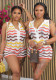 Women's Summer Stripe Knitting Sleeveless Jumpsuit