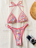 Women's Sexy Triangle Bikini Two Pieces Swimsuit