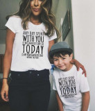 Trendy Mother's Day Father's Day Parent-Child Clothing Summer Mother-Daughter Short-Sleeved T-Shirts Girls Boys Family Clothing