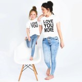 Trendy Mother's Day Father's Day Parent-Child Clothing Summer Mother-Daughter Short-Sleeved T-Shirts Girls Boys Family Clothing