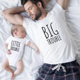 Trendy Mother's Day Father's Day Parent-Child Clothing Loose Short-Sleeved T-Shirt Summer Family Clothes