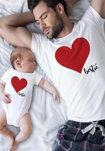 Trendy Mother's Day Father's Day Parent-Child Summer Clothing Father-Son Clothing Family Clothes Mother-Daughter Short-Sleeved T-Shirts