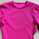 Women Bow Hollow Long Dress
