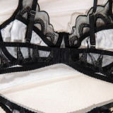 Lace Leopard Print Bra Set Sexy Underwear Lingerie Set