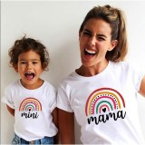 Trendy Mother's Day Father's Day Parent-Child Summer Clothing Father-Son Clothing Family Clothes Mother-Daughter Short-Sleeved T-Shirts